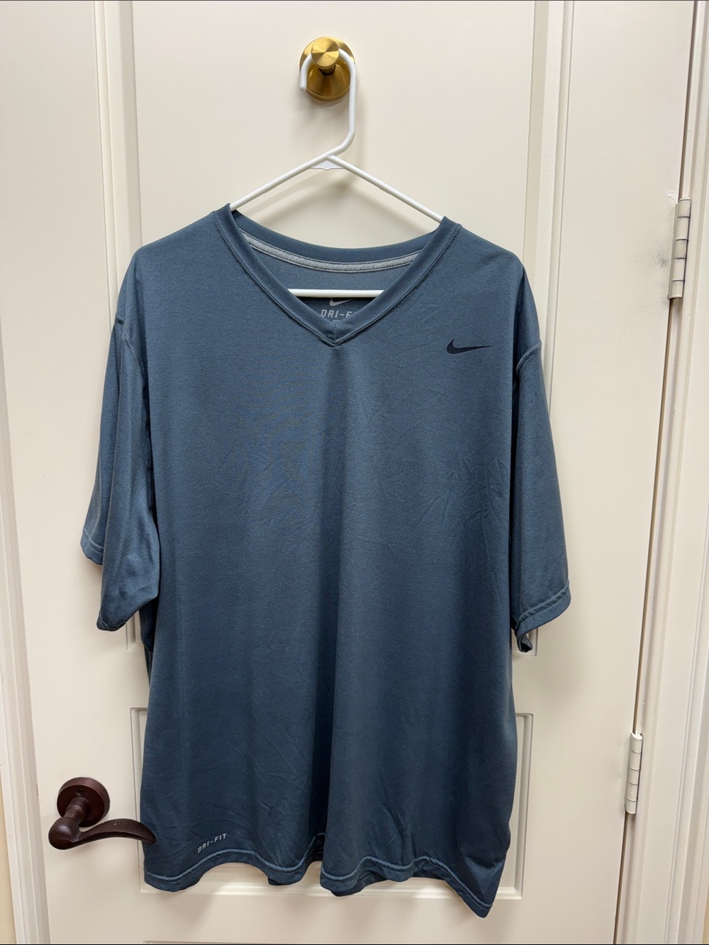 Nike Men's V-Neck Dri-FIT Tee - Slate Blue Never Worn
